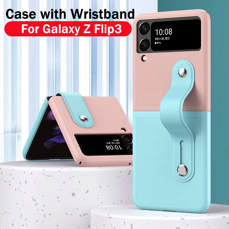 Luxury Flip3 Case for Samsung Galaxy Z Flip 3 5G PU Leather Case Dual Color Z Flip 3 Back Cover with Retractable Wrist Strap
Luxury Flip3 Case for Samsung Galaxy Z Flip 3 5G PU Leather Case Dual Color Z Flip 3 Back Cover with Retractable Wrist Strap