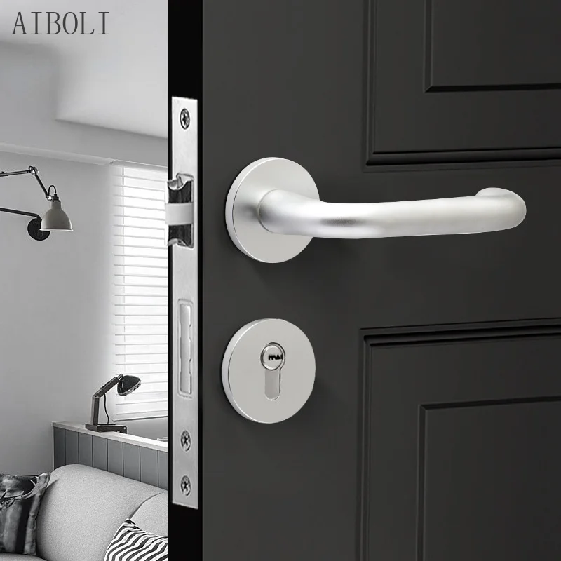 Mute Bedroom Interior Door Lock Space Sand White Alumina Split Lock Household Universal Wooden Door Lock Handle Lock
Mute Bedroom Interior Door Lock Space Sand White Alumina Split Lock Household Universal Wooden Door Lock Handle Lock