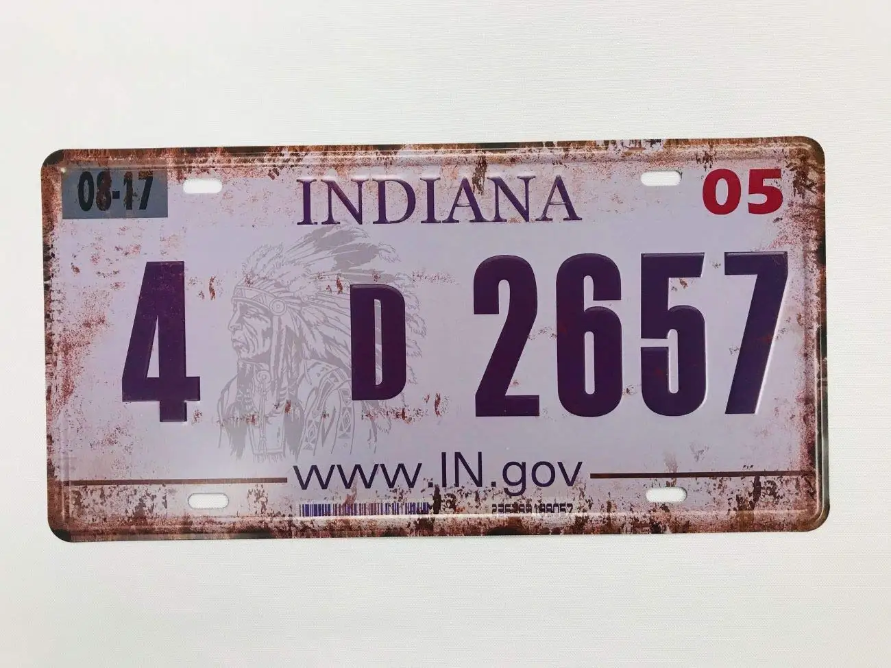 Great Metal License Plate Souvenir(Indiana) Tin Sign Vintage Plaque for Home,Bar Wall Decor Car Vehicle 6x12 Inch
Great Metal License Plate Souvenir(Indiana) Tin Sign Vintage Plaque for Home,Bar Wall Decor Car Vehicle 6x12 Inch