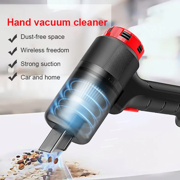 5000Pa Portable Vehicle Mounted Vacuum Cleaner Wireless Handheld Automatic Mini Vacuum Cleaner & Built-in Battery Dual Purpose 
5000Pa Portable Vehicle Mounted Vacuum Cleaner Wireless Handheld Automatic Mini Vacuum Cleaner & Built-in Battery Dual Purpose