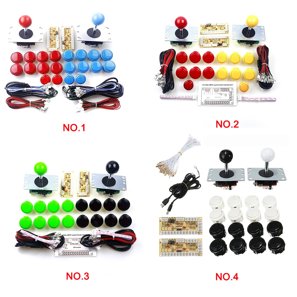 2 Players Arcade Game Controller DIY Parts Set USB PC Joystick Encoder Push Buttons Kit Gamepad Accessories
2 Players Arcade Game Controller DIY Parts Set USB PC Joystick Encoder Push Buttons Kit Gamepad Accessories