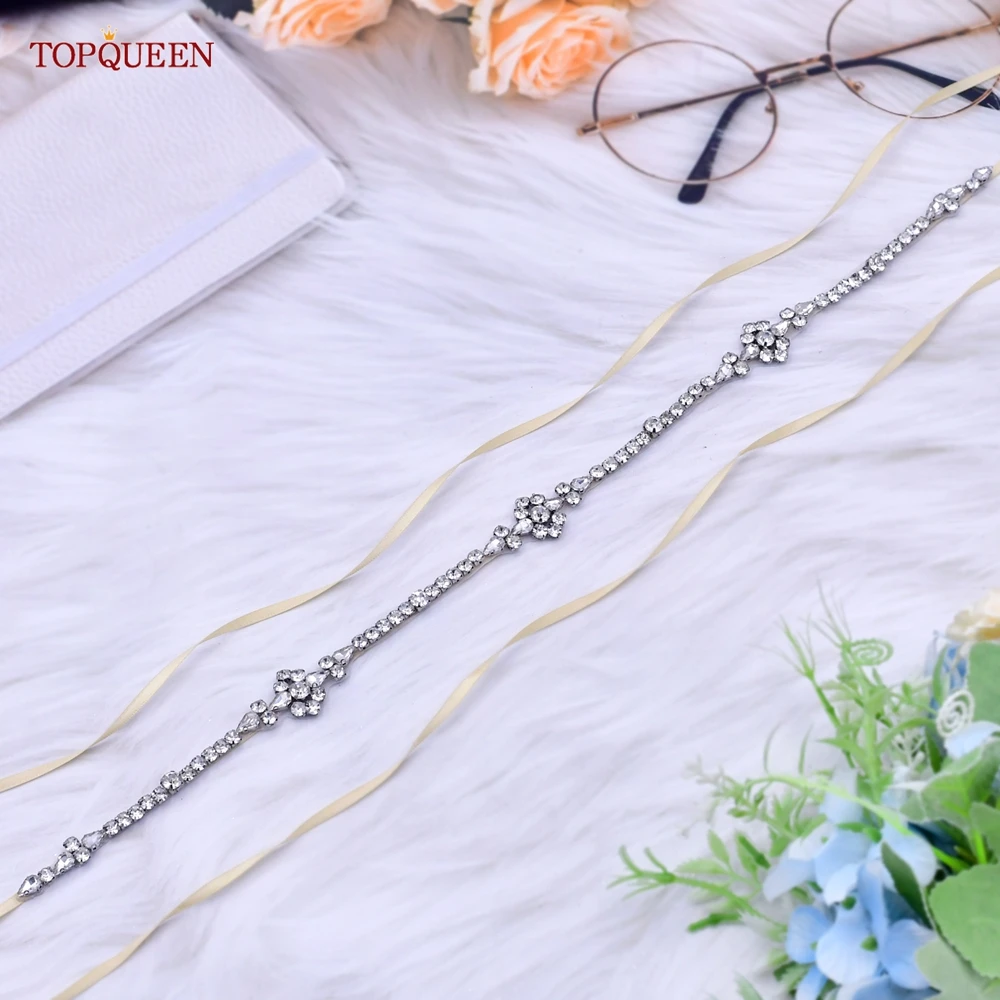 TOPQUEEN S59 Simple Waist Belt For Female Silver Rhinestone Appliques Diamonds Women Wedding Dress Sash Bridal Accessories
TOPQUEEN S59 Simple Waist Belt For Female Silver Rhinestone Appliques Diamonds Women Wedding Dress Sash Bridal Accessories
