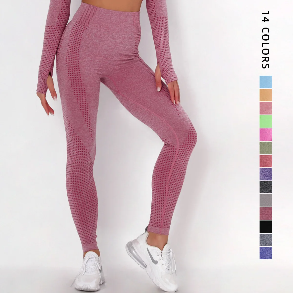 New Internet Celebrity Seamless Jacquard Dot Sports Fitness Pants Yoga Suit High Waist and Hip Lifting Tight Yoga Pants Leggings
New Internet Celebrity Seamless Jacquard Dot Sports Fitness Pants Yoga Suit High Waist and Hip Lifting Tight Yoga Pants Leggings