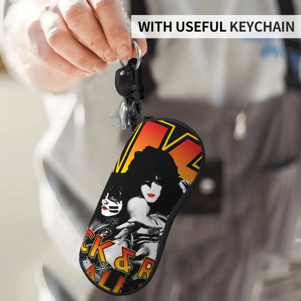Kiss Band Vertical Glasses Case Rock Music Band Custom Men Women Sunglasses Pouch Daily Cute Eyewear Organizer
Kiss Band Vertical Glasses Case Rock Music Band Custom Men Women Sunglasses Pouch Daily Cute Eyewear Organizer