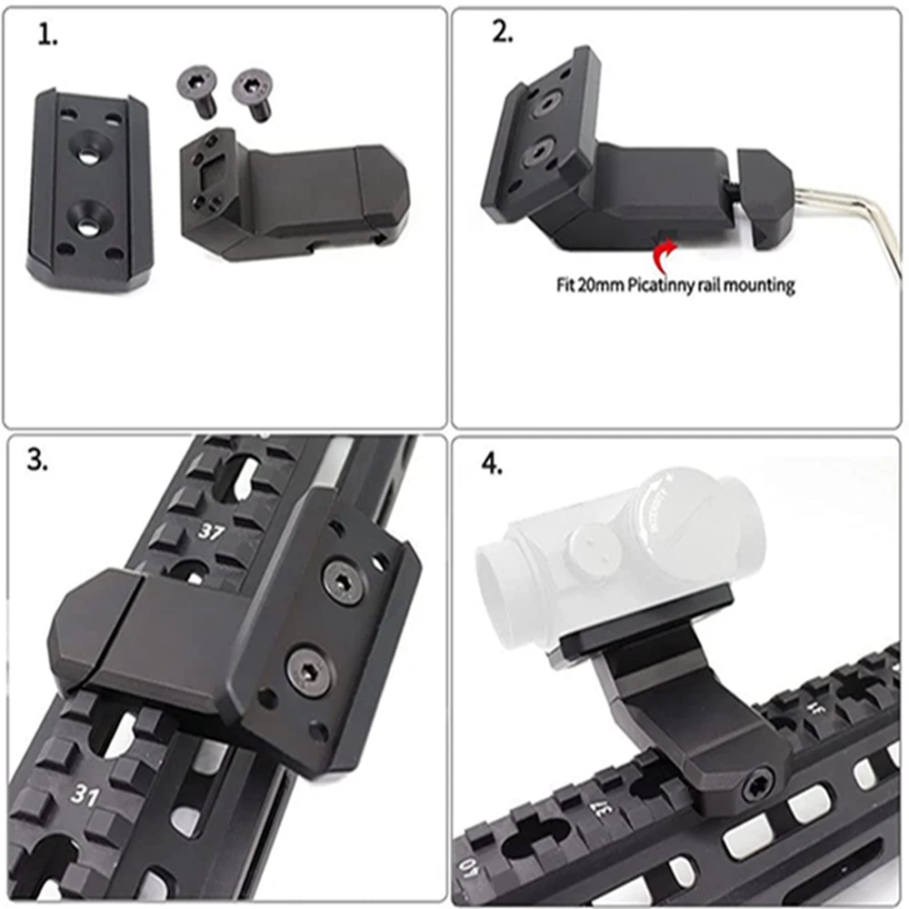 Tactical accessories Hunting Optic Mount Trijicon RMR SRO Offset Scope Mount Red Dot Sight Aimpoint Micro T1 T2 Riser Mount
Tactical accessories Hunting Optic Mount Trijicon RMR SRO Offset Scope Mount Red Dot Sight Aimpoint Micro T1 T2 Riser Mount