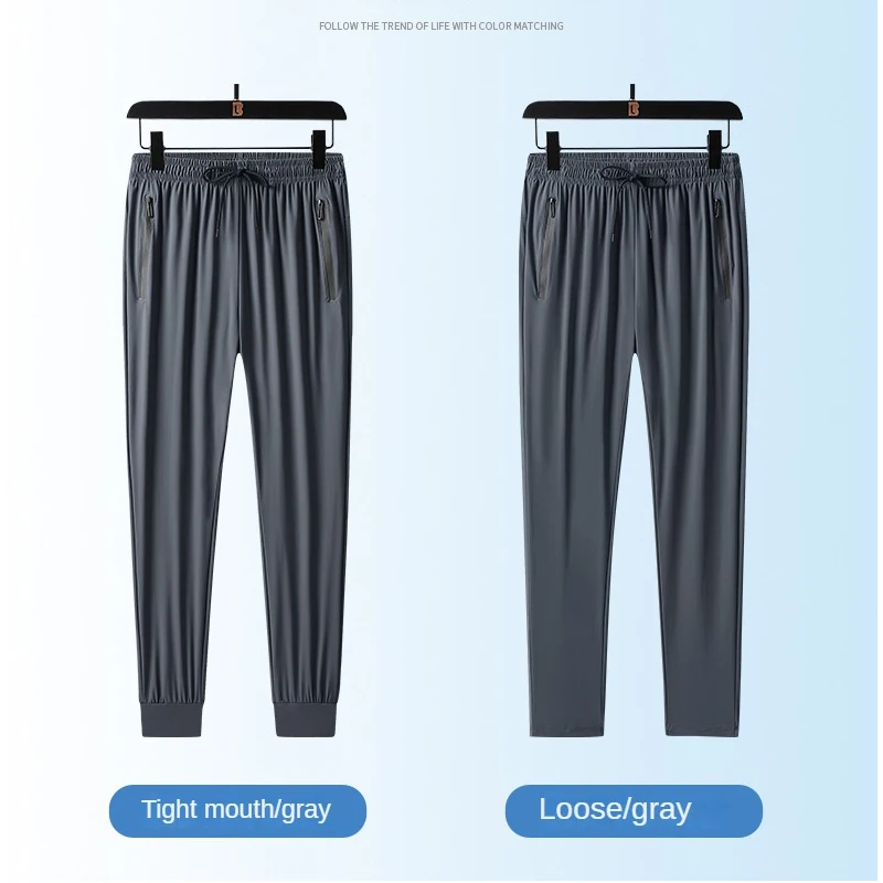 Men‘s Daily Baggy Pants 2023 Summer Ice Silk Joggers Fashion Trousers Thin Soft Casual Sports Straight Men Clothing Streetwear
Men‘s Daily Baggy Pants 2023 Summer Ice Silk Joggers Fashion Trousers Thin Soft Casual Sports Straight Men Clothing Streetwear