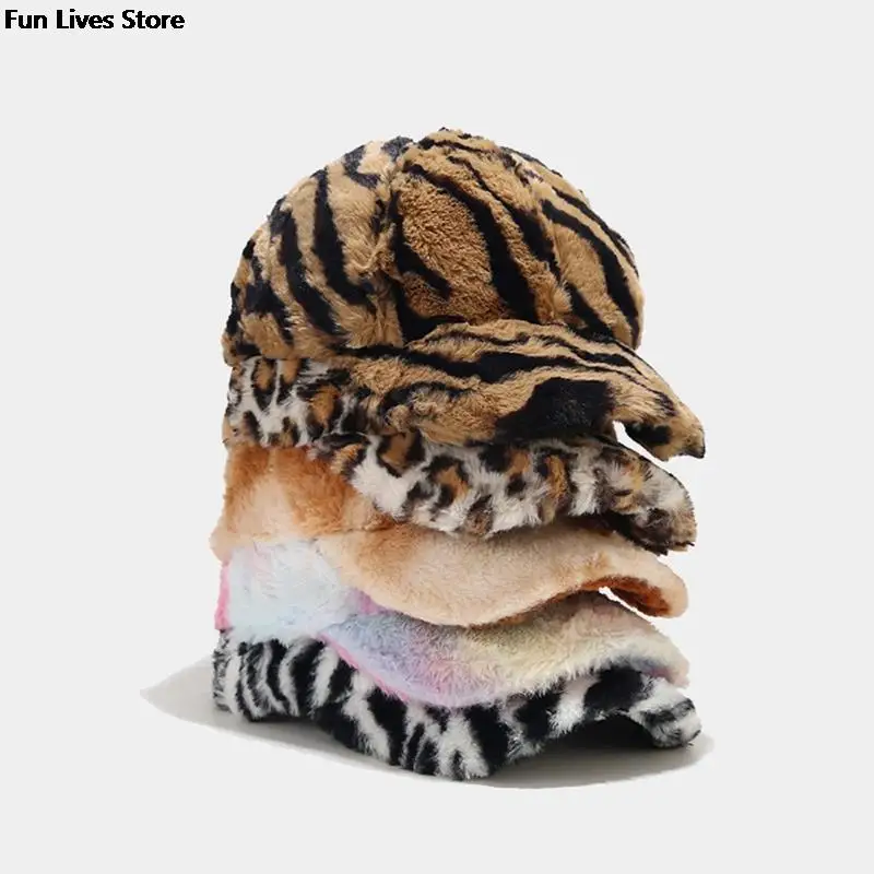 Spring Winter Plush Cap Leopard Women Baseball Caps Fashion Party Fleece Hats Warm Rabbit Fur Hat Hip Hop Club Snapback Visors
Spring Winter Plush Cap Leopard Women Baseball Caps Fashion Party Fleece Hats Warm Rabbit Fur Hat Hip Hop Club Snapback Visors