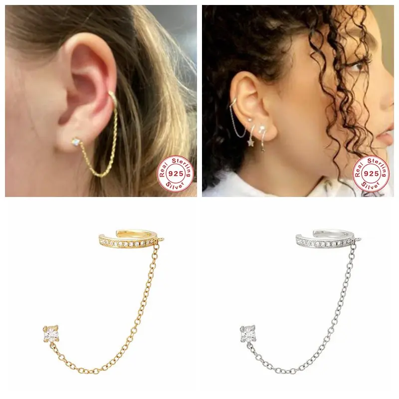 S925 Simple Chain Dangle Earrings No Perforation Bohemia For Women Fashion Party Trending Accessories The Ins Same Earrings Gift
S925 Simple Chain Dangle Earrings No Perforation Bohemia For Women Fashion Party Trending Accessories The Ins Same Earrings Gift