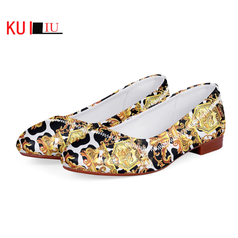 KUILIU 2022 Soft PU Leather Flat Luxury Golden Floral Print Shoes Women Baroque Leopard Design Ladies Shoes Designers Loafers
KUILIU 2022 Soft PU Leather Flat Luxury Golden Floral Print Shoes Women Baroque Leopard Design Ladies Shoes Designers Loafers