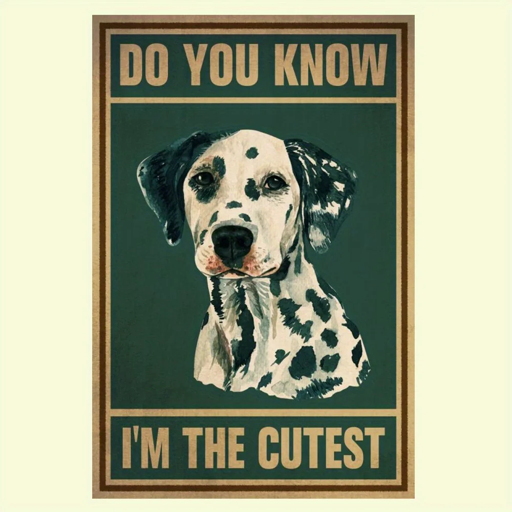 Art Print Metal Poster, Mural Poster, Retro Dog Hanging Painting Home Living Room Bedroom Bathroom Coffee Shop Wall Decor
Art Print Metal Poster, Mural Poster, Retro Dog Hanging Painting Home Living Room Bedroom Bathroom Coffee Shop Wall Decor