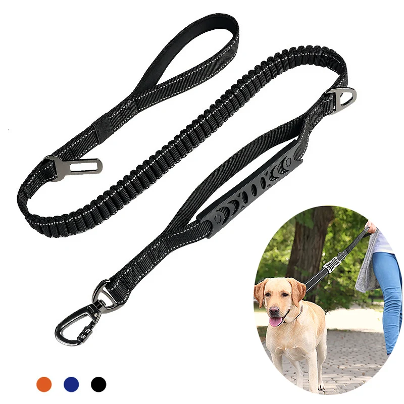 Nylon Elastic Dog Leash For Medium Large Dogs Bungee Leashs Shock Absorption Two Padded Handles Heavy Duty Dog Leash Accessories
Nylon Elastic Dog Leash For Medium Large Dogs Bungee Leashs Shock Absorption Two Padded Handles Heavy Duty Dog Leash Accessories