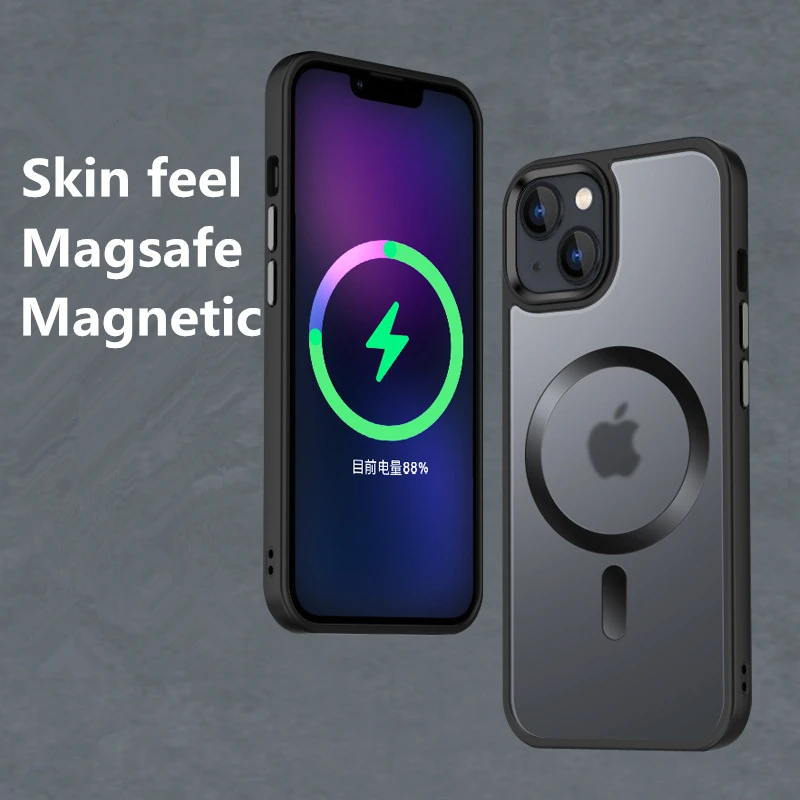 Оригинальный магнитный однотонный чехол Magsafe для телефона с беспроводной зарядкой для iphone 12 13 Mini 14 Plus Pro Max Модный мягкий чехол-накладка
Оригинальный магнитный однотонный чехол Magsafe для телефона с беспроводной зарядкой для iphone 12 13 Mini 14 Plus Pro Max Модный мягкий чехол-накладка