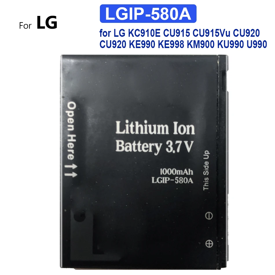 Мобильный телефон аккумулятор 1000 мАч для LG KC910E CU915 CU915Vu CU920 CU920 KE990 KE998 KM900 KU990 U990
Мобильный телефон аккумулятор 1000 мАч для LG KC910E CU915 CU915Vu CU920 CU920 KE990 KE998 KM900 KU990 U990