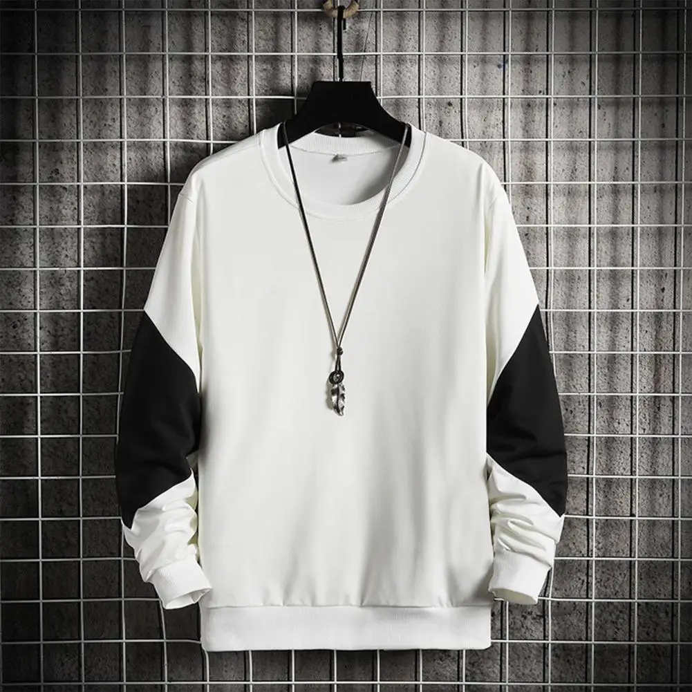 Men Autumn Sweatshirt Loose Color Matching Long Sleeves Pullover Elastic Cuff Keep Warm Plus Size Elastic Cuff Soft Autumn Top
Men Autumn Sweatshirt Loose Color Matching Long Sleeves Pullover Elastic Cuff Keep Warm Plus Size Elastic Cuff Soft Autumn Top