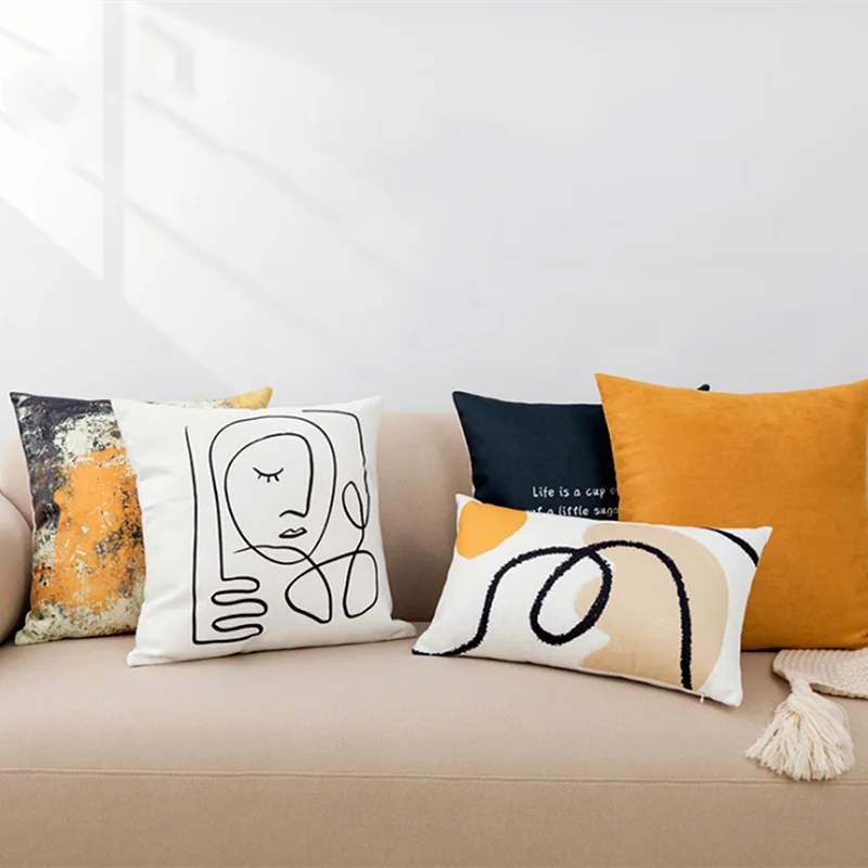 HOT Sofa Cotton Linen Soft Pillow Pattern Love Letters Abstract Geometric Figures White Black Cafe Modern Pillow Cushion
HOT Sofa Cotton Linen Soft Pillow Pattern Love Letters Abstract Geometric Figures White Black Cafe Modern Pillow Cushion