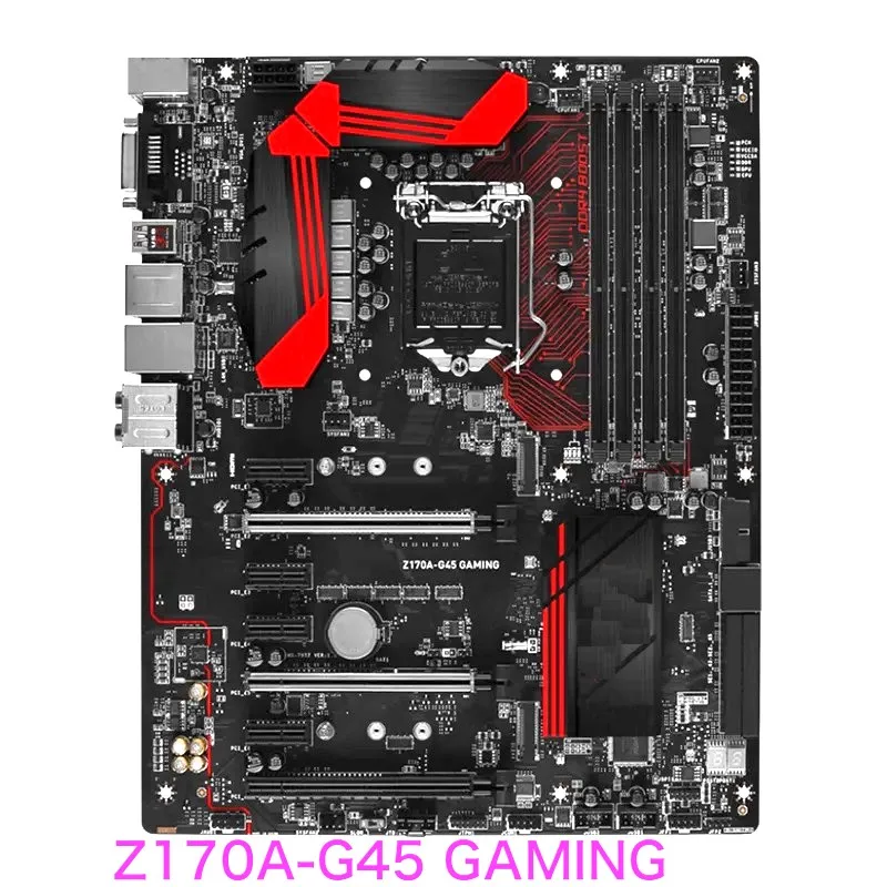 

Подходит для материнской платы MSI Z170A-G45 GAMING, 64 ГБ LGA 1151 DDR4 ATX Z170, материнская плата на 100% протестирована, ОК, Полная работа