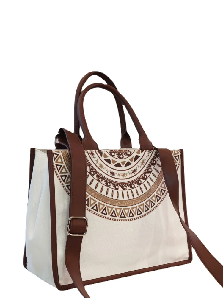 Ethnic Style Bag Vintage Commuter Fashion Women Canvas Handbag One Shoulder Small Bag Portable Elegant Handbag
Ethnic Style Bag Vintage Commuter Fashion Women Canvas Handbag One Shoulder Small Bag Portable Elegant Handbag