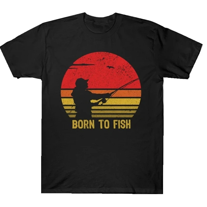 Футболка Born to Fish, ретро Винтажная футболка для рыбалки, подарки рыбаку, подарок на день отца, модная футболка с коротким рукавом, Топ
Футболка Born to Fish, ретро Винтажная футболка для рыбалки, подарки рыбаку, подарок на день отца, модная футболка с коротким рукавом, Топ