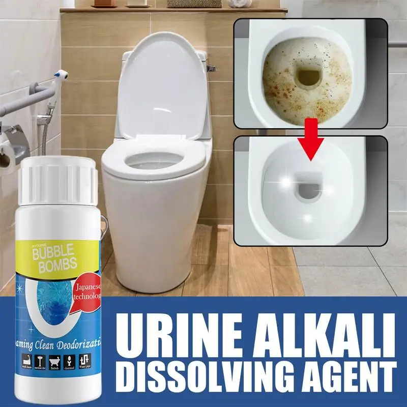 Splash Toilet Cleaning Powder Agent 100g Fresh Scent Harmless Toilet Dirt Urine Sewage Pipe Sink Stain Odors Limescale Remover
Splash Toilet Cleaning Powder Agent 100g Fresh Scent Harmless Toilet Dirt Urine Sewage Pipe Sink Stain Odors Limescale Remover
