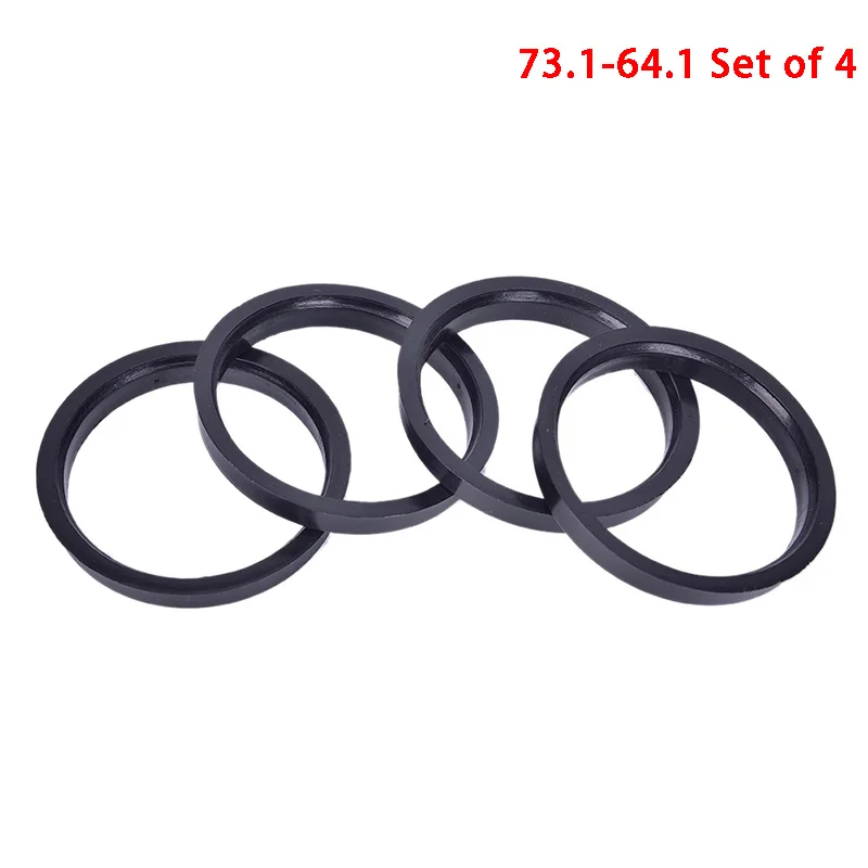 

4Pcs 73.1mm to 64.1mm Plastic Wheel Bore Center Collar Hub Centric Rings