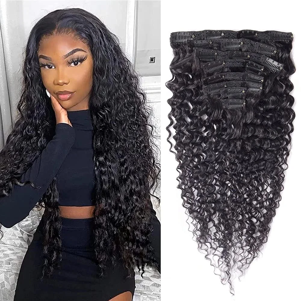 Water Wave Clip In Hair Extensions Human Hair Wet and Wavy Clip Natural Black Color 120g/Set Brazilian Remy Hair 10-24 Inch
Water Wave Clip In Hair Extensions Human Hair Wet and Wavy Clip Natural Black Color 120g/Set Brazilian Remy Hair 10-24 Inch