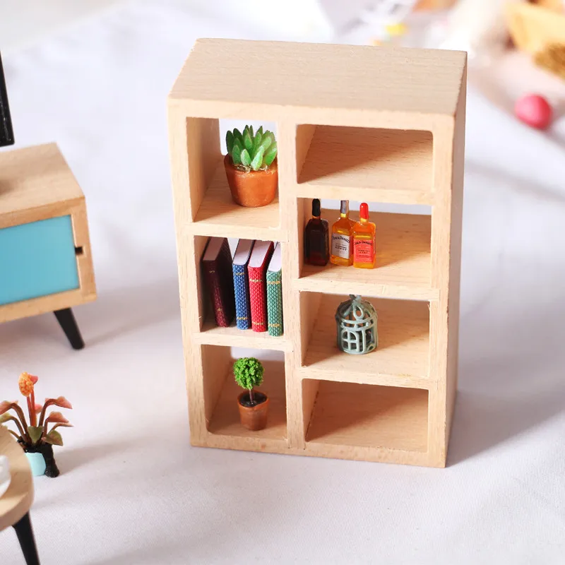 Doll House Simple European-Style Solid Wood Storage Cabinet Bookshelf Cabinet Miniature Furniture Model Living Room
Doll House Simple European-Style Solid Wood Storage Cabinet Bookshelf Cabinet Miniature Furniture Model Living Room