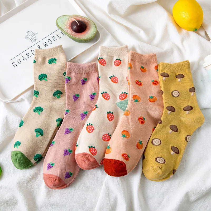 New Kawaii Spring Socks Women Cotton Japanese Harajuku Ins Fashion Strawberry Cow Cute Socks Cartoon Fruit Mid Tube Socks
New Kawaii Spring Socks Women Cotton Japanese Harajuku Ins Fashion Strawberry Cow Cute Socks Cartoon Fruit Mid Tube Socks