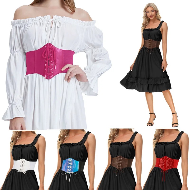 Women Corset Wide Belts Pu Leather 19cm Stretchy Elastic Wide Corset Belt Waist Cincher Waistband Slimming Body Waistband
Women Corset Wide Belts Pu Leather 19cm Stretchy Elastic Wide Corset Belt Waist Cincher Waistband Slimming Body Waistband