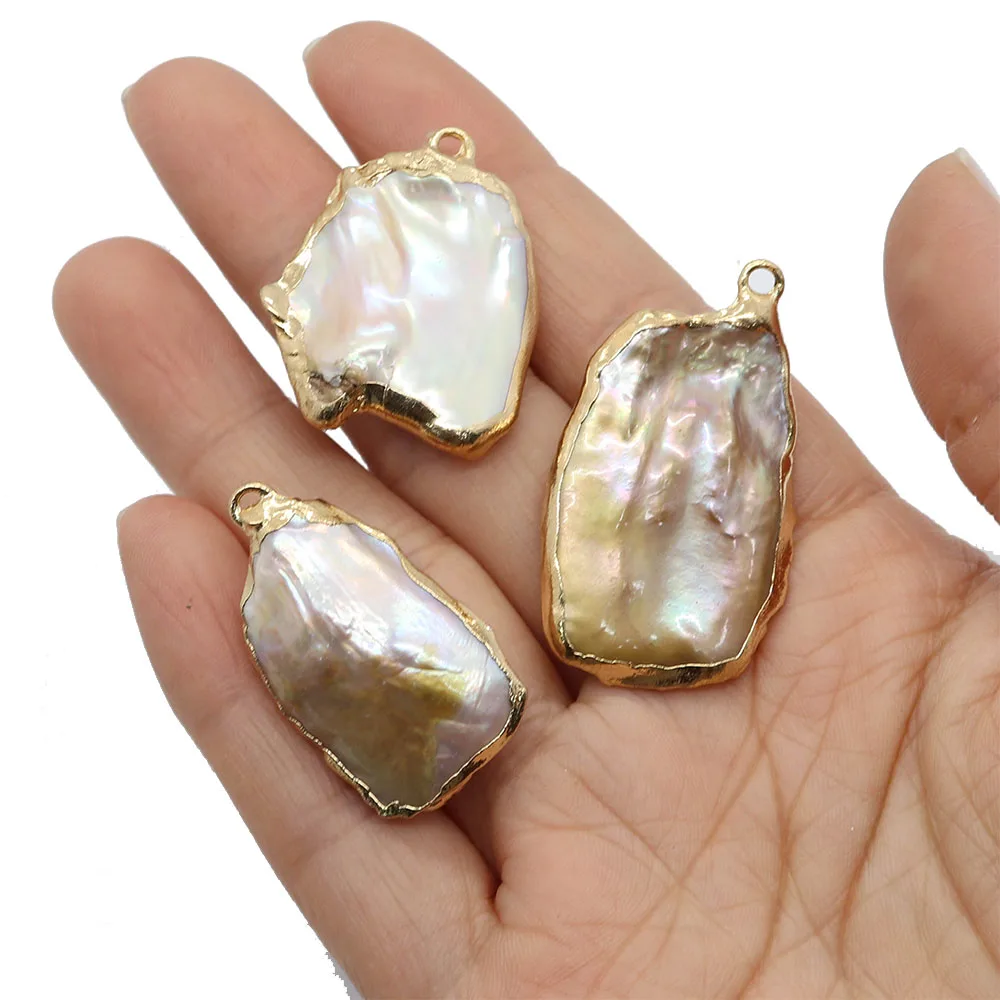 20x30-25x40mm Natural Freshwater Pearl Plating Pendant Baroque Charm Jewelry DIY Fashion Necklace Earrings Accessories 1pcs
20x30-25x40mm Natural Freshwater Pearl Plating Pendant Baroque Charm Jewelry DIY Fashion Necklace Earrings Accessories 1pcs