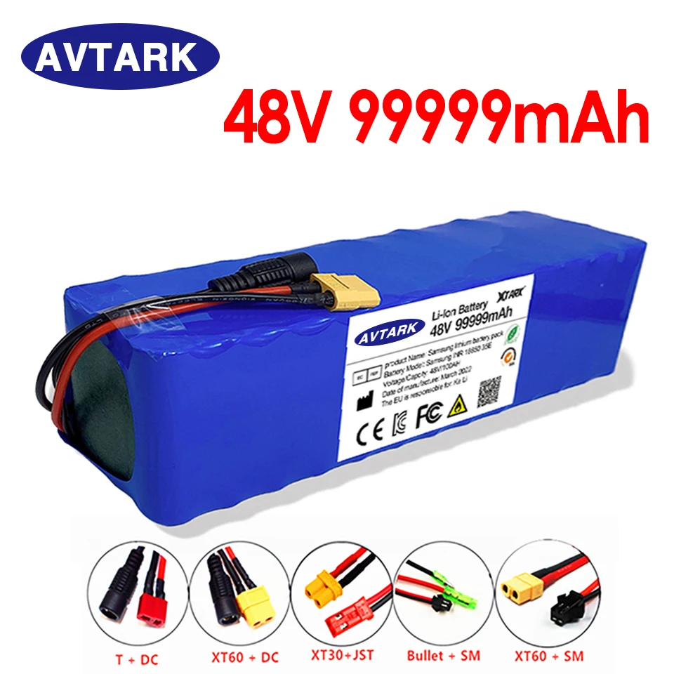 High capacity 48V 100Ah 1000W 13S3P 99999Mah Li-Ion Battery 54.6V Li-Ion Battery Electric Scooter with Bms + Charger
High capacity 48V 100Ah 1000W 13S3P 99999Mah Li-Ion Battery 54.6V Li-Ion Battery Electric Scooter with Bms + Charger