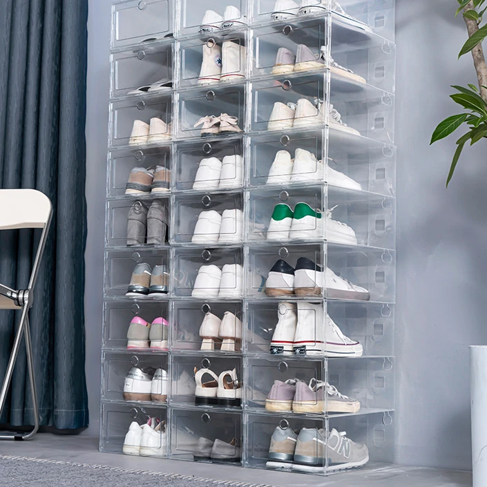New Drawer Cupboard Shoes Box Shoe Storage Thickened Shoe Foldable Plastic Rack 6pcs Containers Organizer Transparent Stackable
New Drawer Cupboard Shoes Box Shoe Storage Thickened Shoe Foldable Plastic Rack 6pcs Containers Organizer Transparent Stackable