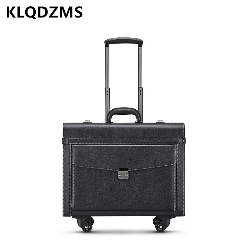 KLQDZMS 18 Inch High-quality Suitcase Business Trolley Bags Boarding Box PU Leather Flight Case with Wheels Rolling Luggage
KLQDZMS 18 Inch High-quality Suitcase Business Trolley Bags Boarding Box PU Leather Flight Case with Wheels Rolling Luggage