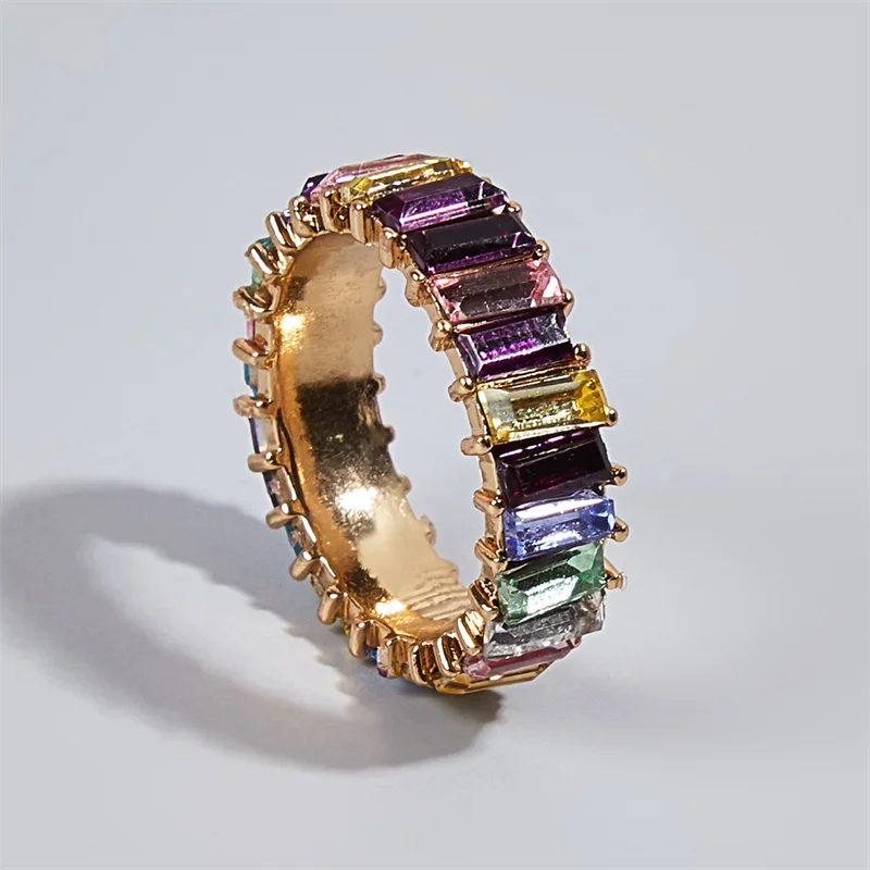 New Gold Crown Rainbow Rings Geometry Wedding Engagement Ring Femme Women for Ring Party Gift Charm Rhinestone Ins Jewelry Boda
New Gold Crown Rainbow Rings Geometry Wedding Engagement Ring Femme Women for Ring Party Gift Charm Rhinestone Ins Jewelry Boda