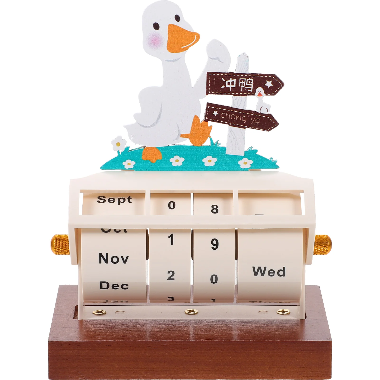 Cartoon Wood Calendar Household Perpetual Calendar Office Wheeling Calendar Office Supply
Cartoon Wood Calendar Household Perpetual Calendar Office Wheeling Calendar Office Supply