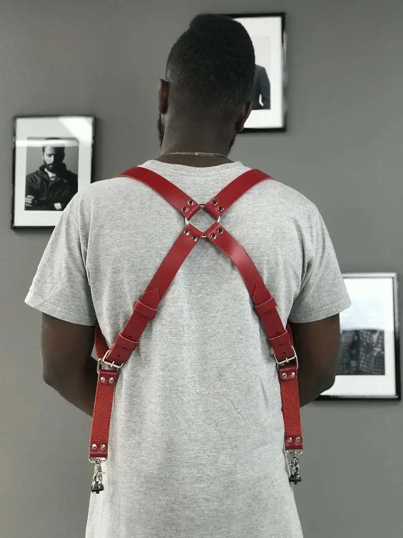 New Men Suspenders Belt 4 Hooks Adjustable Camera Joker Belt Pu Leather Buckle Straps Tirantes Military Slinger Vintage Male
New Men Suspenders Belt 4 Hooks Adjustable Camera Joker Belt Pu Leather Buckle Straps Tirantes Military Slinger Vintage Male