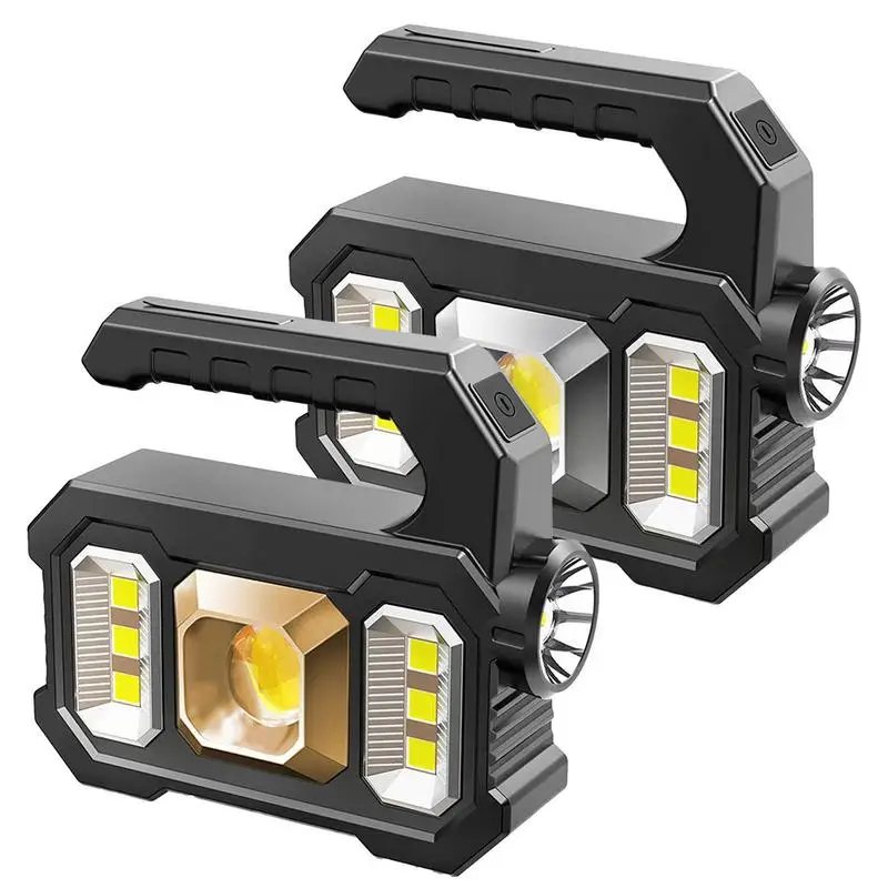 500lm Solar LED Camping Flashlight With COBs Work Lights USB Rechargeable Handheld 6 Modes Solar Powered Lanterns
500lm Solar LED Camping Flashlight With COBs Work Lights USB Rechargeable Handheld 6 Modes Solar Powered Lanterns