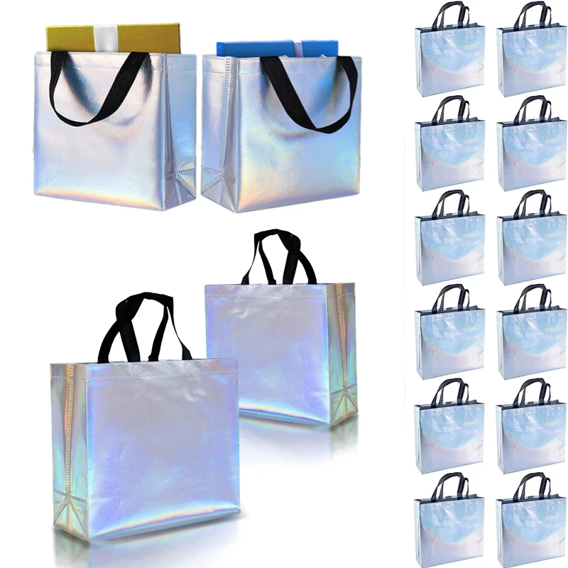 40-12pc Non Woven Gift Bag Wedding Party Favor Gift Bag Iridescent Reusable Fabric Bag Waterproof Guest Birthday Present Package
40-12pc Non Woven Gift Bag Wedding Party Favor Gift Bag Iridescent Reusable Fabric Bag Waterproof Guest Birthday Present Package