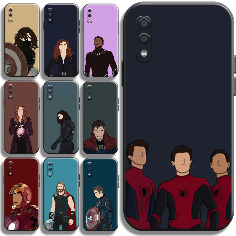 

Marvel Comics Avengers For Samsung Galaxy A01 A01 Core Phone Case Liquid Silicon Coque Shockproof Shell Cover Funda Soft Cases