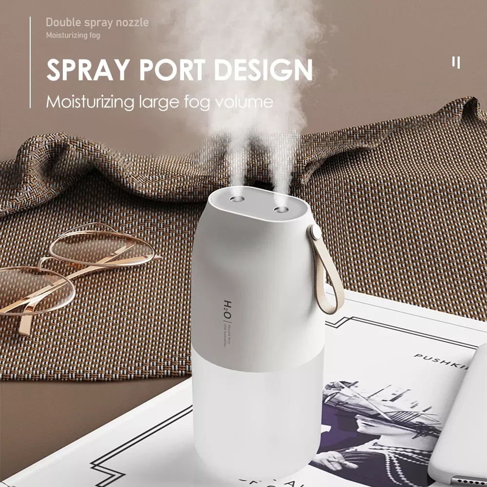 300ML Dual Spout Air Humidifier USB Charging Wireless Essential Oils Diffuser Atomizer For Home Car Nano Water Spray Night Light
300ML Dual Spout Air Humidifier USB Charging Wireless Essential Oils Diffuser Atomizer For Home Car Nano Water Spray Night Light