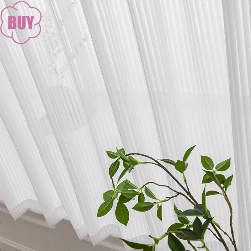 Modern Curtains for Living Room Bedroom Louver Screen Transparent White Tulle Kitchen Curtains Window Curtain Customized
Modern Curtains for Living Room Bedroom Louver Screen Transparent White Tulle Kitchen Curtains Window Curtain Customized
