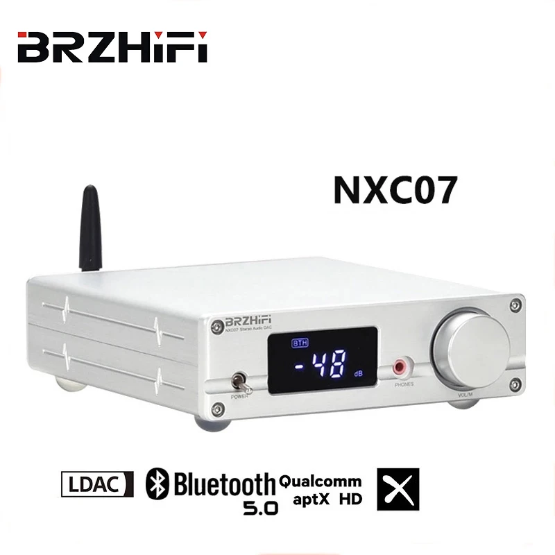BREEZE NXC07 Audio DAC Decoder Bluetooth 5.0 ES9038Q2M DSD512 PCM32Bit 384KHZ USB RCA COAX HiFi Decoding Headphone Amplifier
BREEZE NXC07 Audio DAC Decoder Bluetooth 5.0 ES9038Q2M DSD512 PCM32Bit 384KHZ USB RCA COAX HiFi Decoding Headphone Amplifier