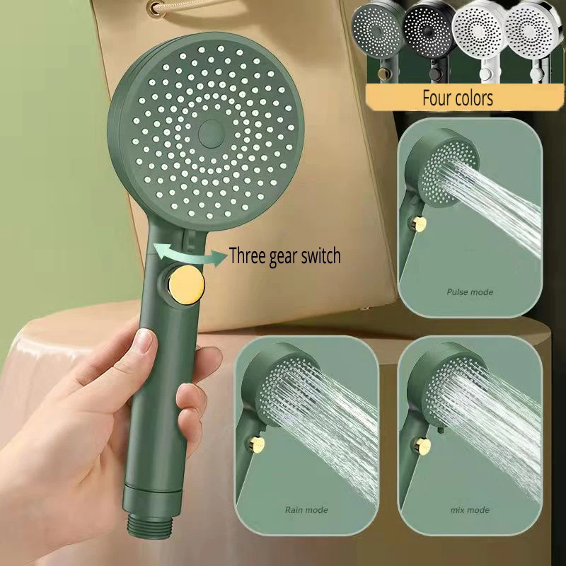 Pressurized Adjustable 3 Modes One Key To Stop Removable For Cleaning Water Saving Rainfall Handheld Shower Head
Pressurized Adjustable 3 Modes One Key To Stop Removable For Cleaning Water Saving Rainfall Handheld Shower Head