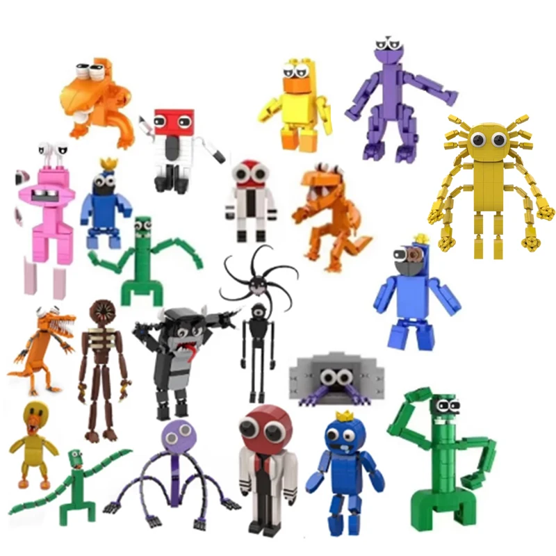 Rainbow of Friends Building Blocks Rainbow 5pcs Mini Blocks Blue Green Monster Building Block Kit DIY Anime Brick Model Toy
Rainbow of Friends Building Blocks Rainbow 5pcs Mini Blocks Blue Green Monster Building Block Kit DIY Anime Brick Model Toy