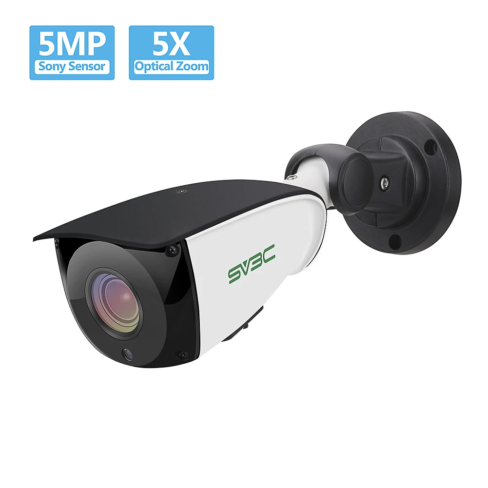 SV3C 5MP POE Security Camera 5X Optical Zoom Surveillance Cameras Home Security CCTV IP Onvif Human Recognition H.265
SV3C 5MP POE Security Camera 5X Optical Zoom Surveillance Cameras Home Security CCTV IP Onvif Human Recognition H.265