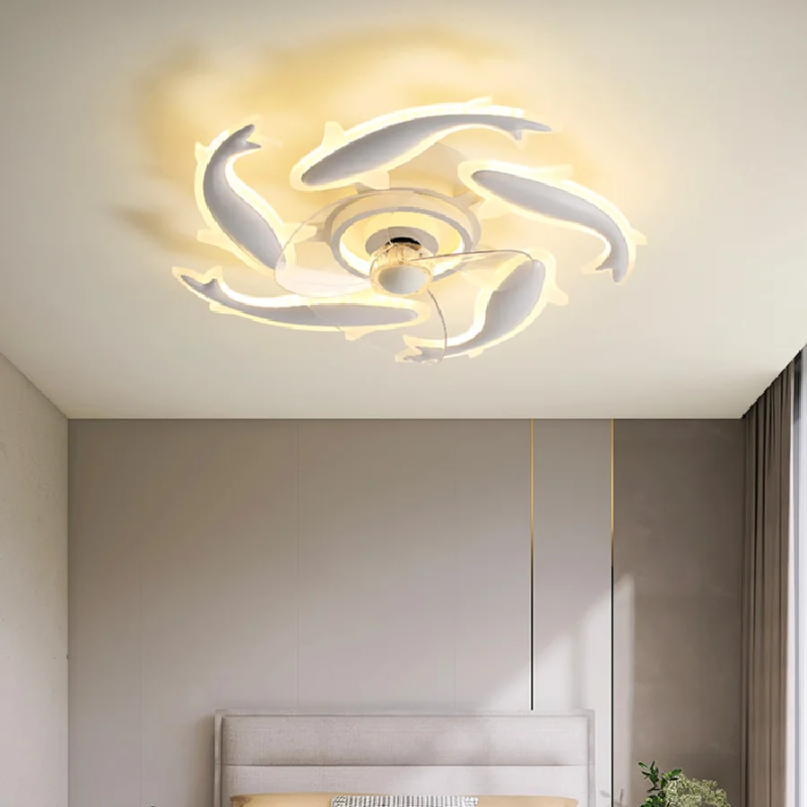 Nordic restaurant Ceiling fan with lights remote control smart living room decoration lamparas Pendant lights
Nordic restaurant Ceiling fan with lights remote control smart living room decoration lamparas Pendant lights