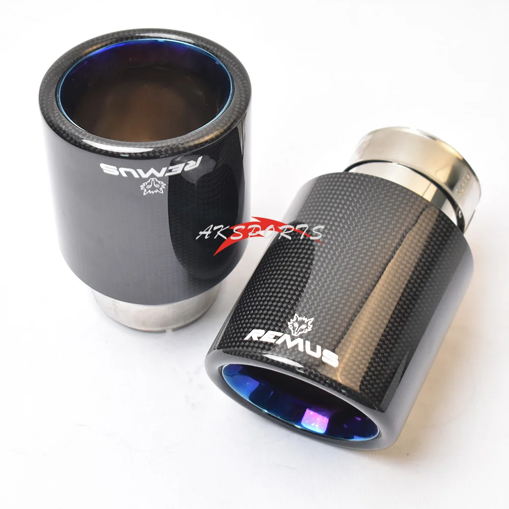 1Pc Car Exhaust Straight Flange Glossy Carbon Tail End Tip Blue Stainless Steel Bevel Muffler Pipe
1Pc Car Exhaust Straight Flange Glossy Carbon Tail End Tip Blue Stainless Steel Bevel Muffler Pipe