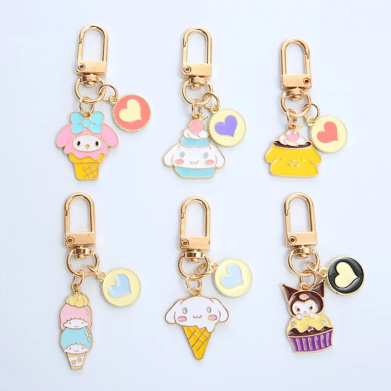 Anime Sanrio Keychain Kuromi Pendant Melody Kawaii Key Chains for Bag Cinnamoroll Ornament Cartoon Metal Toys for Children Gifts
Anime Sanrio Keychain Kuromi Pendant Melody Kawaii Key Chains for Bag Cinnamoroll Ornament Cartoon Metal Toys for Children Gifts