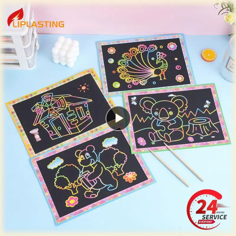 Painting Book Colorful Green Safety Art Scratch Diy Painting Colorful Art Drawing Book Scratch Painting Painting Teaching Tool
Painting Book Colorful Green Safety Art Scratch Diy Painting Colorful Art Drawing Book Scratch Painting Painting Teaching Tool