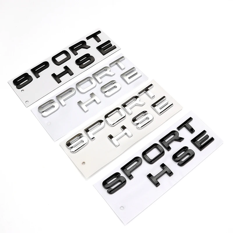 1X New chrome Matt silver Black SPORT HSE Large Letter Boot Badges Emblem Car Sticker for Range rover Land rover car stickers
1X New chrome Matt silver Black SPORT HSE Large Letter Boot Badges Emblem Car Sticker for Range rover Land rover car stickers