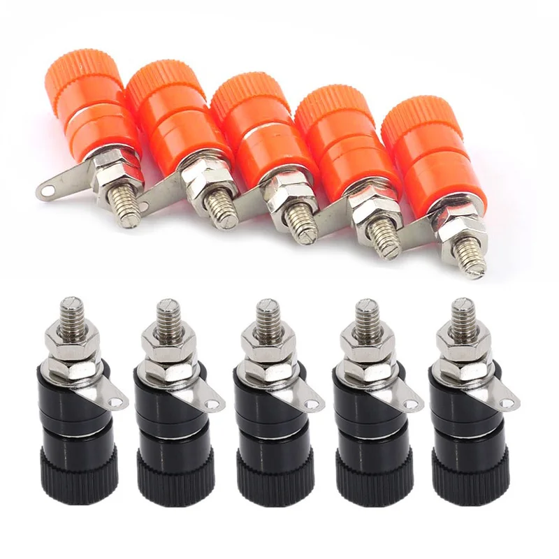 4mm Red&Black Banana Socket Professional Binding Post Mount Plug Jack Amplifier Terminal Connector Nickel Plated
4mm Red&Black Banana Socket Professional Binding Post Mount Plug Jack Amplifier Terminal Connector Nickel Plated